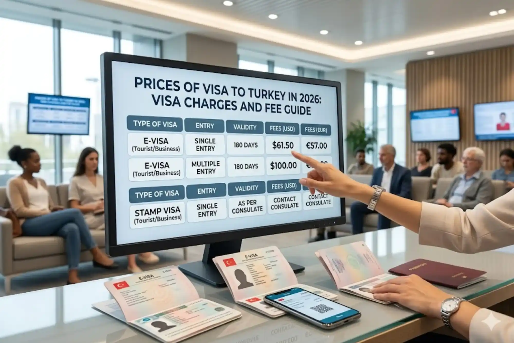 Price of Visa to Turkey in 2026