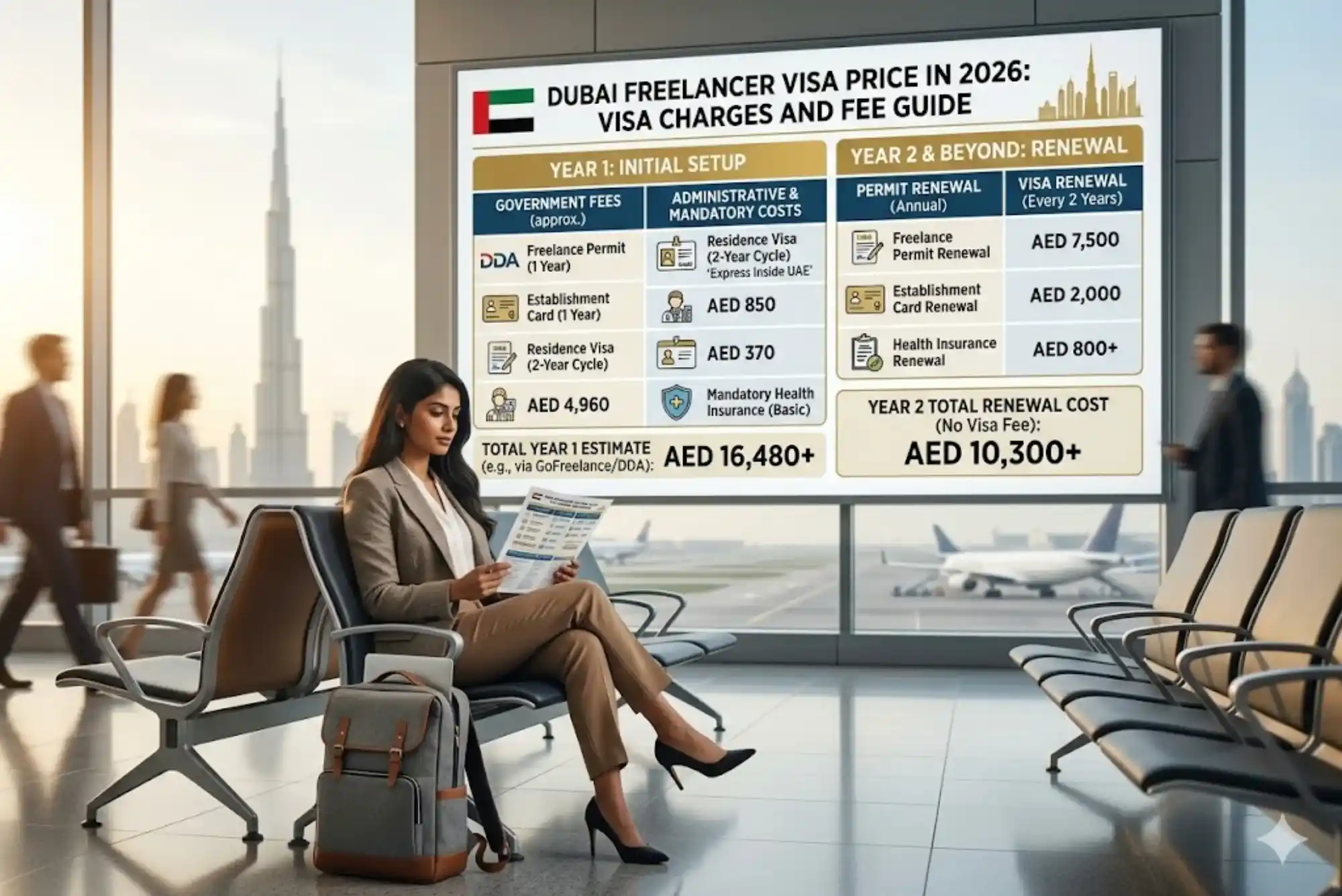 Dubai Freelancer Visa Price in 2026: Visa Charges and Fee Guide